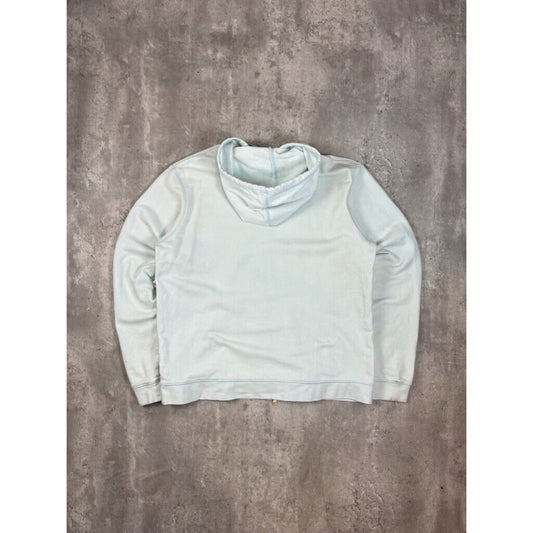 Vintage Womens Nike Tonal Embroidered Swoosh Full Zip Hooded Sweatshirt Size XL