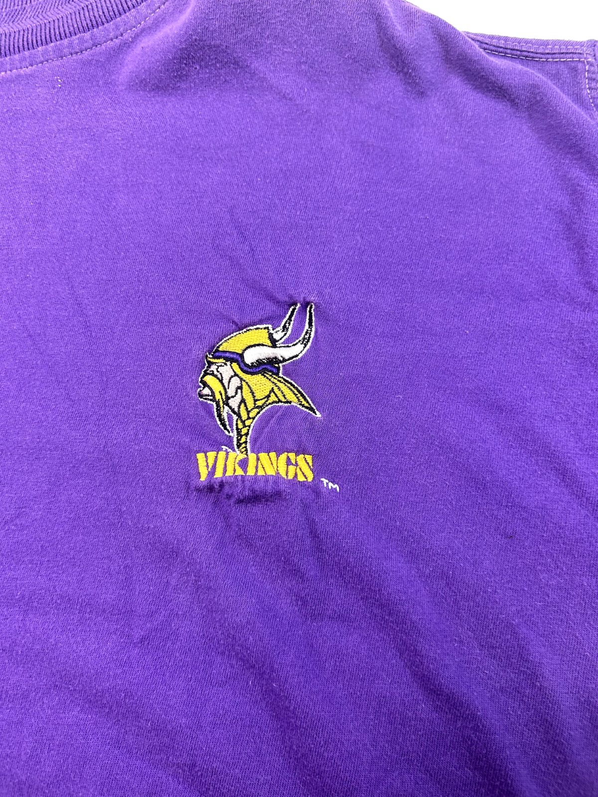 Vintage 90s Minnesota Vikings NFL Starter Mock Neck Long Sleeve T-Shirt Sz Large