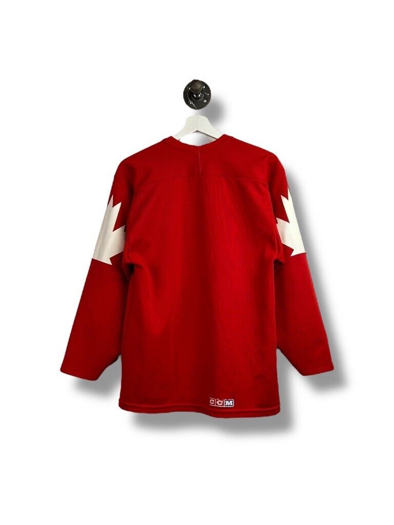 Vintage 1984 Team Canada Canada Cup CCM Maska Hockey Jersey Size Small Red