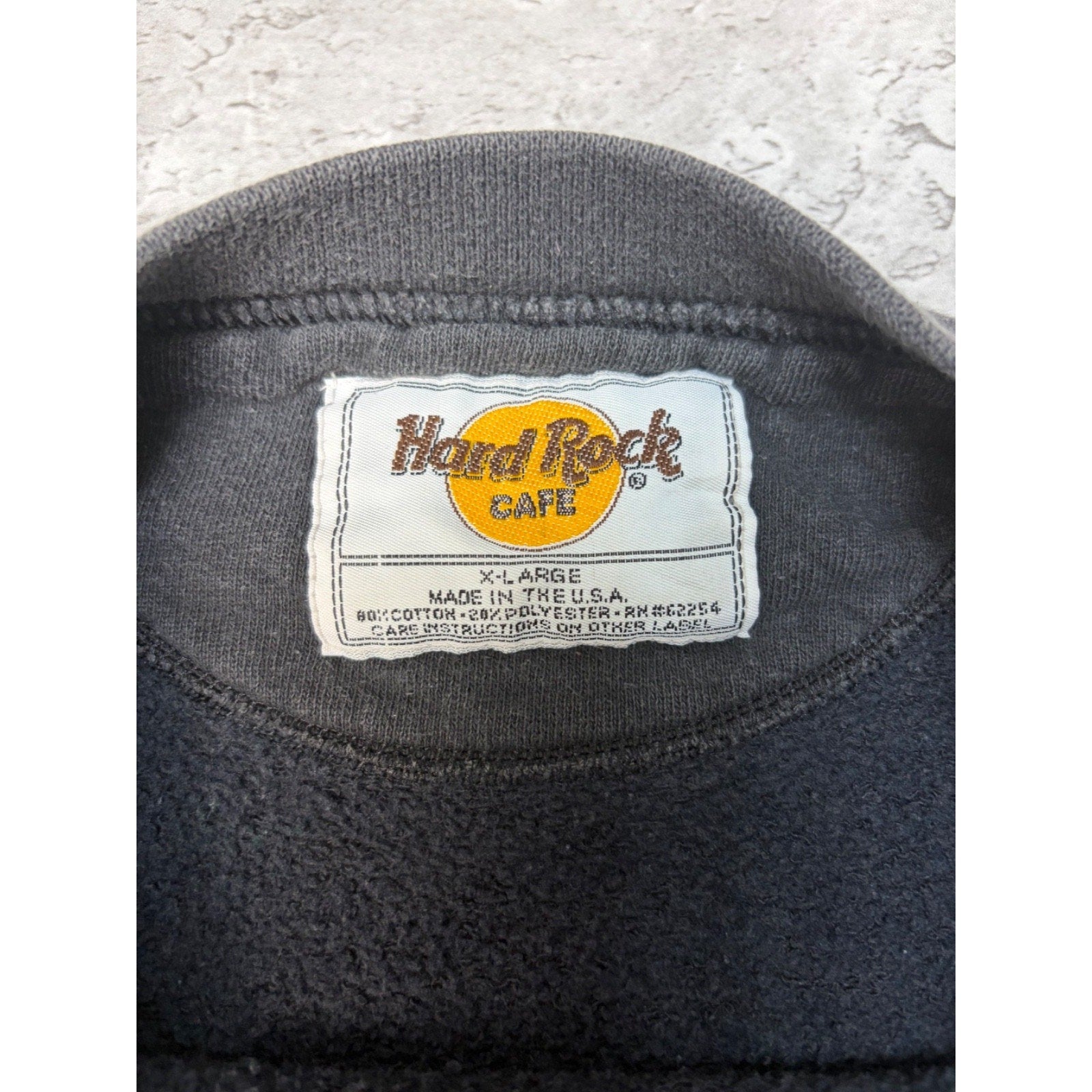 Vintage 90s Hard Rock Cafe Las Vegas Destination Graphic Sweatshirt Size XL