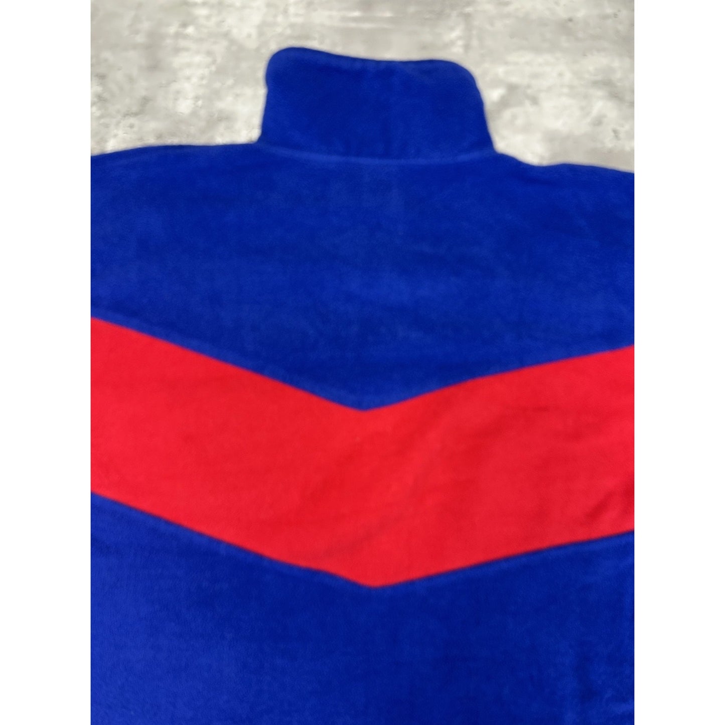 Vintage 90s New York Rangers NHL Embroidered 1/2 Zip Fleece Sweatshirt Sz Large