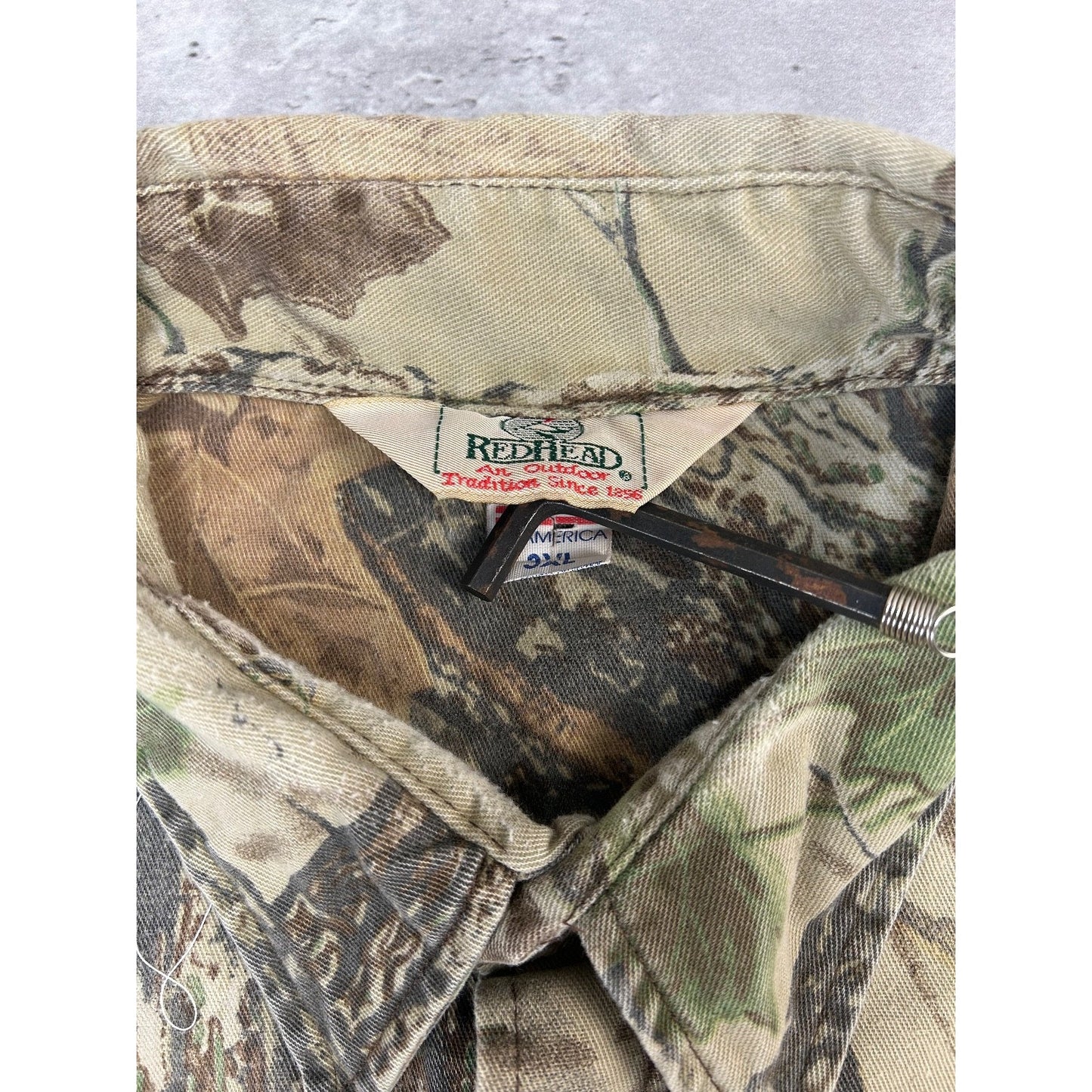 Vintage Redhead Realtree Camo Long Sleeve Hunting Button Up Shirt Size 3XL