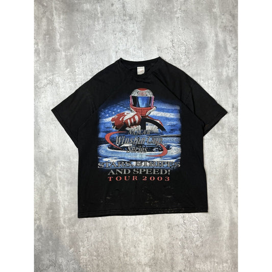 Vintage 2003 Nascar Winston Cup Stars Stripes And Speed Tour T-Shirt Size XL