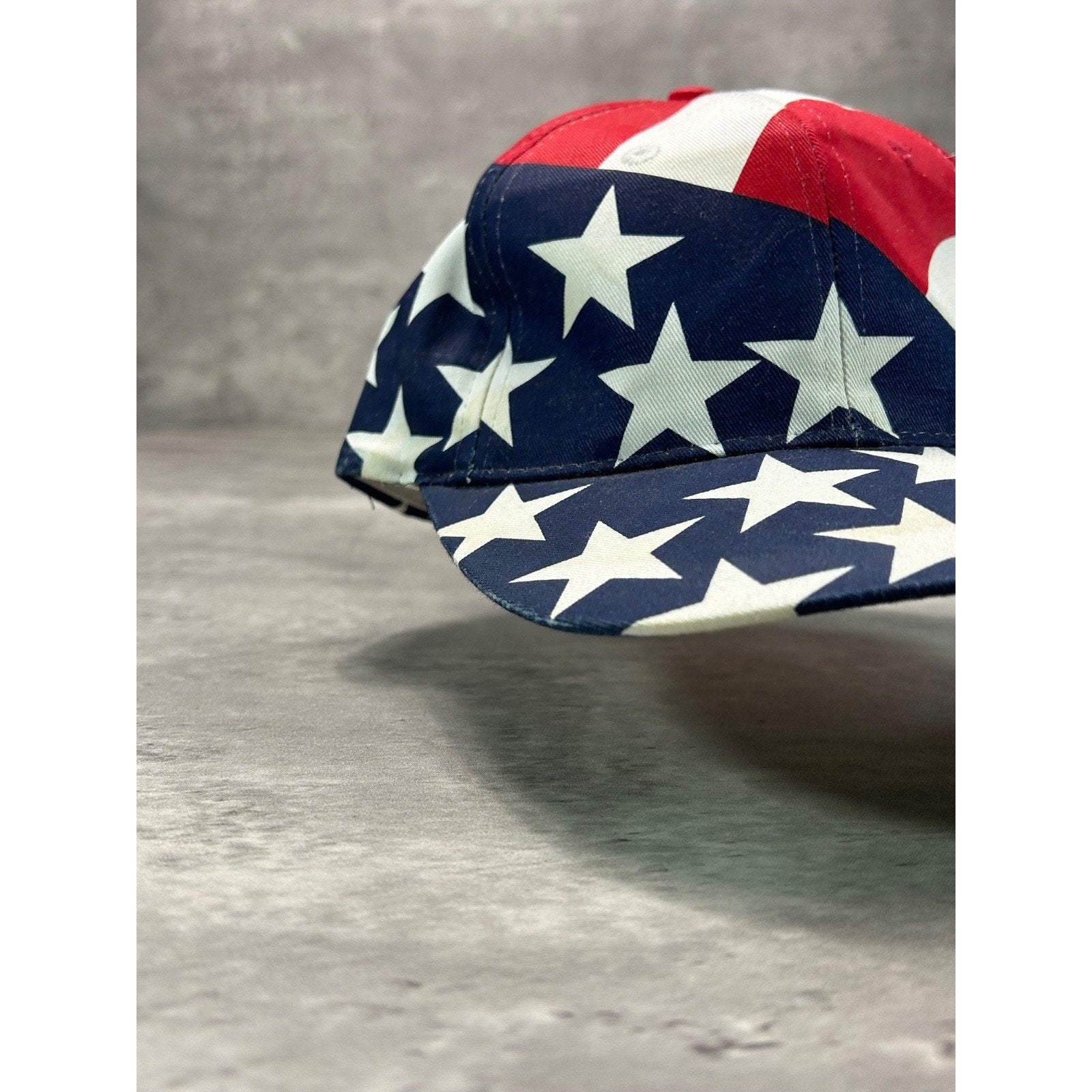 Vintage 1996 Atlanta Olympics American Flag All Over Print Snapback Hat OSFA
