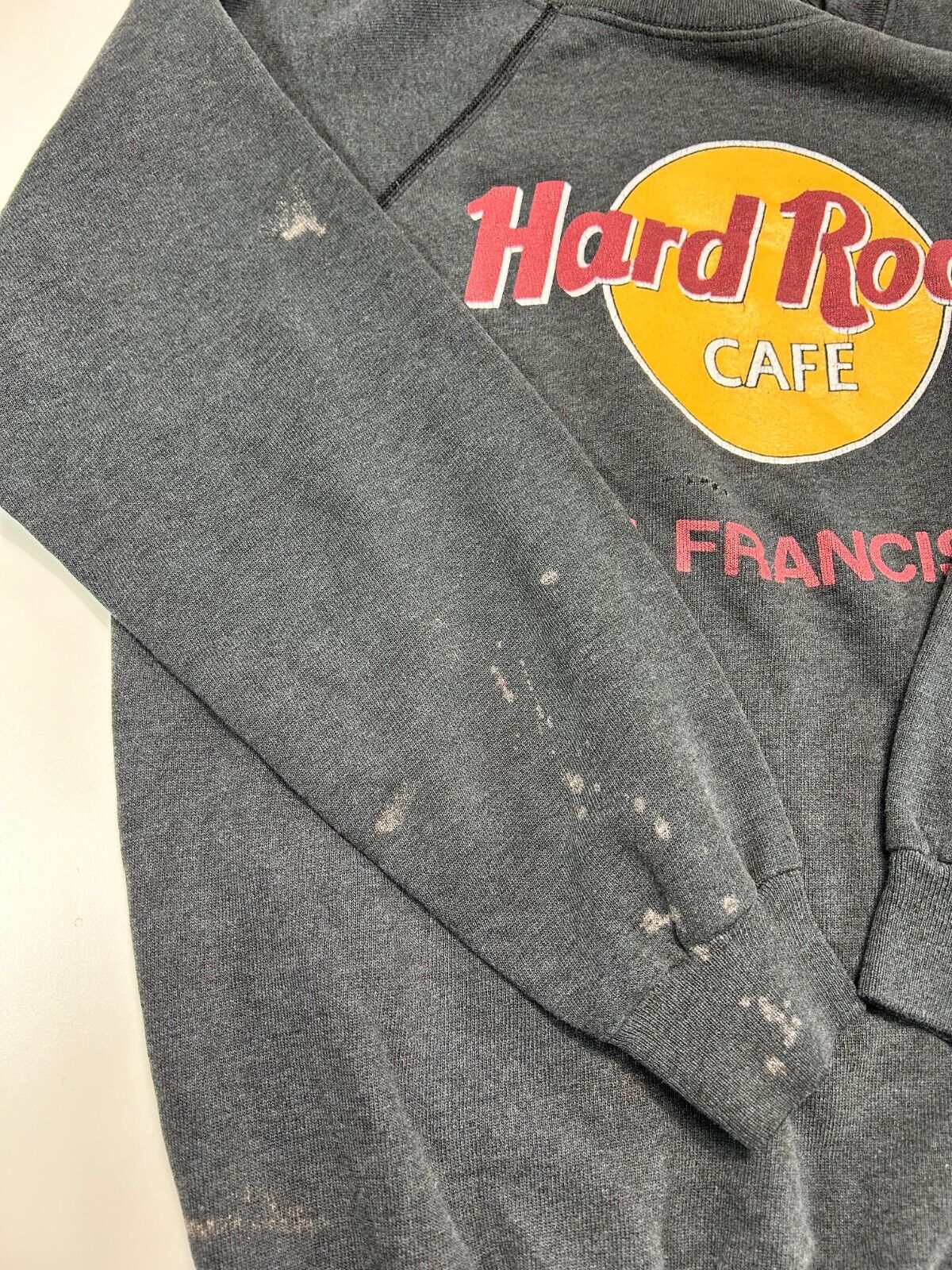 Vintage 80s Hard Rock Cafe San Fransisco Destination Sweatshirt Size Medium