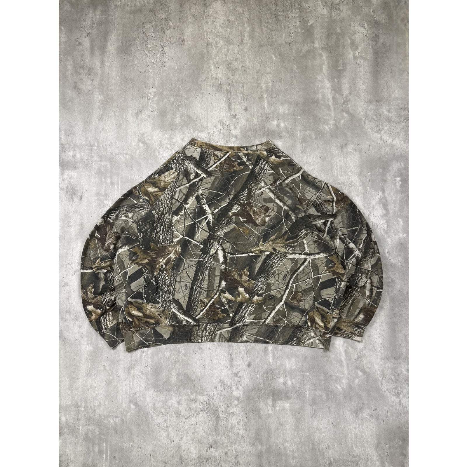 Vintage Realtree Hardwoods Hunting Camo Crewneck Sweatshirt Size 3XL