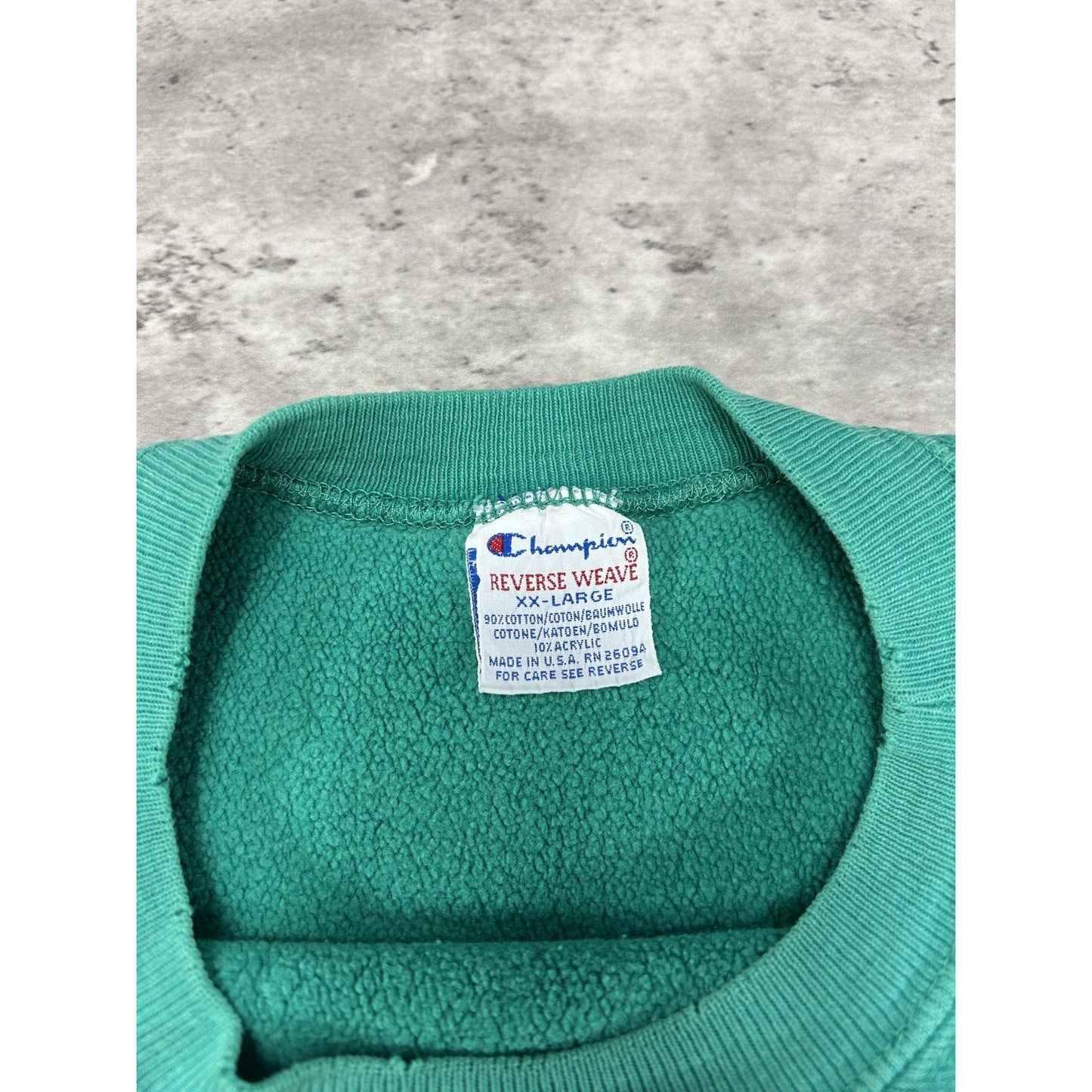Vintage 90s Champion Reverse Weave Blank Crewneck Sweatshirt Size XXL