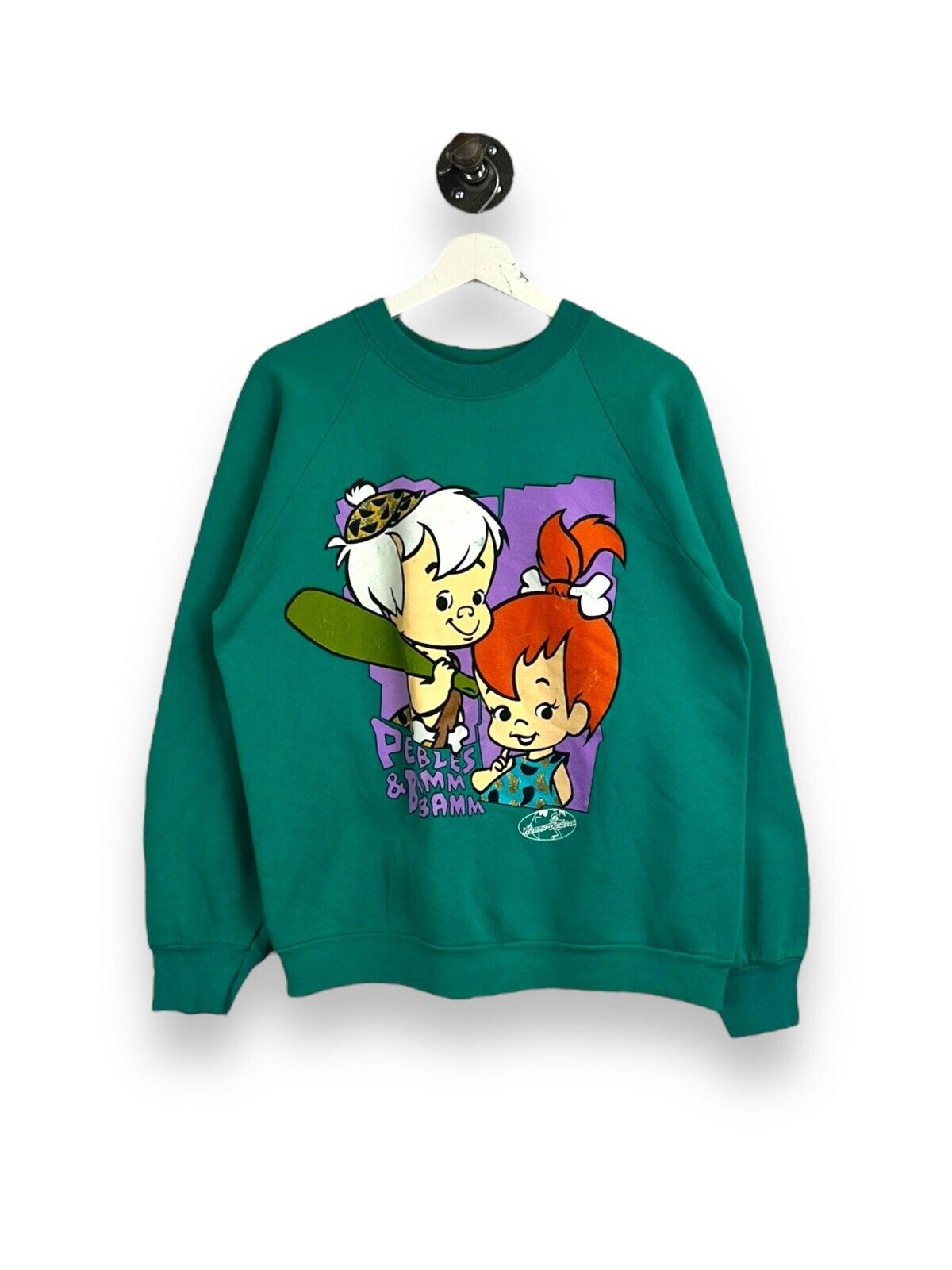 Vintage 90s The Flintstones Bam Bam & Pebbles Tv Show Promo Sweatshirt Sz Large