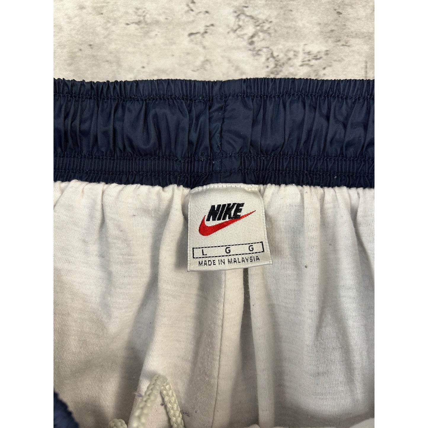 Vintage 90s Nike Embroidered Swoosh Nylon Track Pants Size Large