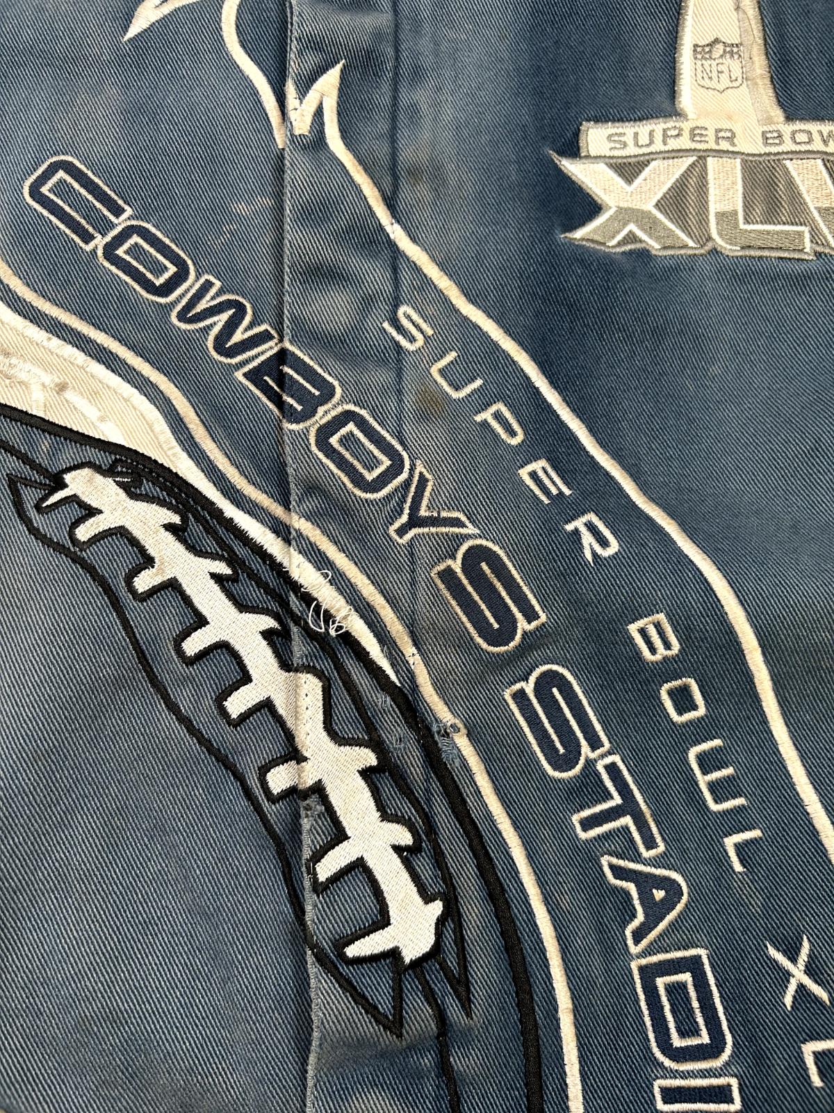 2011 Dallas Cowboys NFL Super Bowl XLV Football Jacket Size 5XL