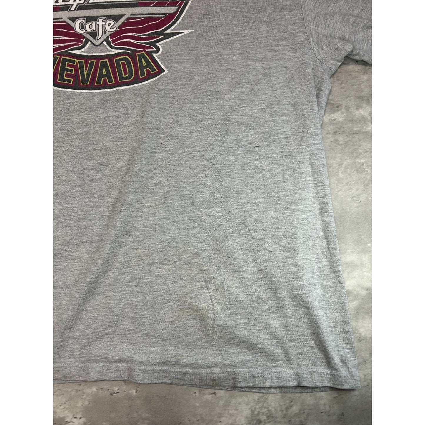 Vintage Harley Davidson Cafe Graphic Spellout Long Sleeve T-Shirt Size 2XL