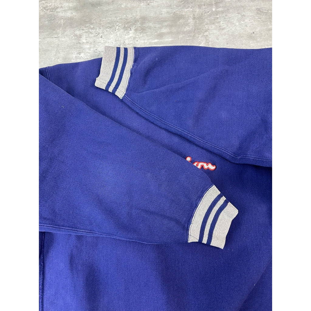 Vintage 90s Champion Embroidered Spellout Reverse Weave Sweatshirt Size Large