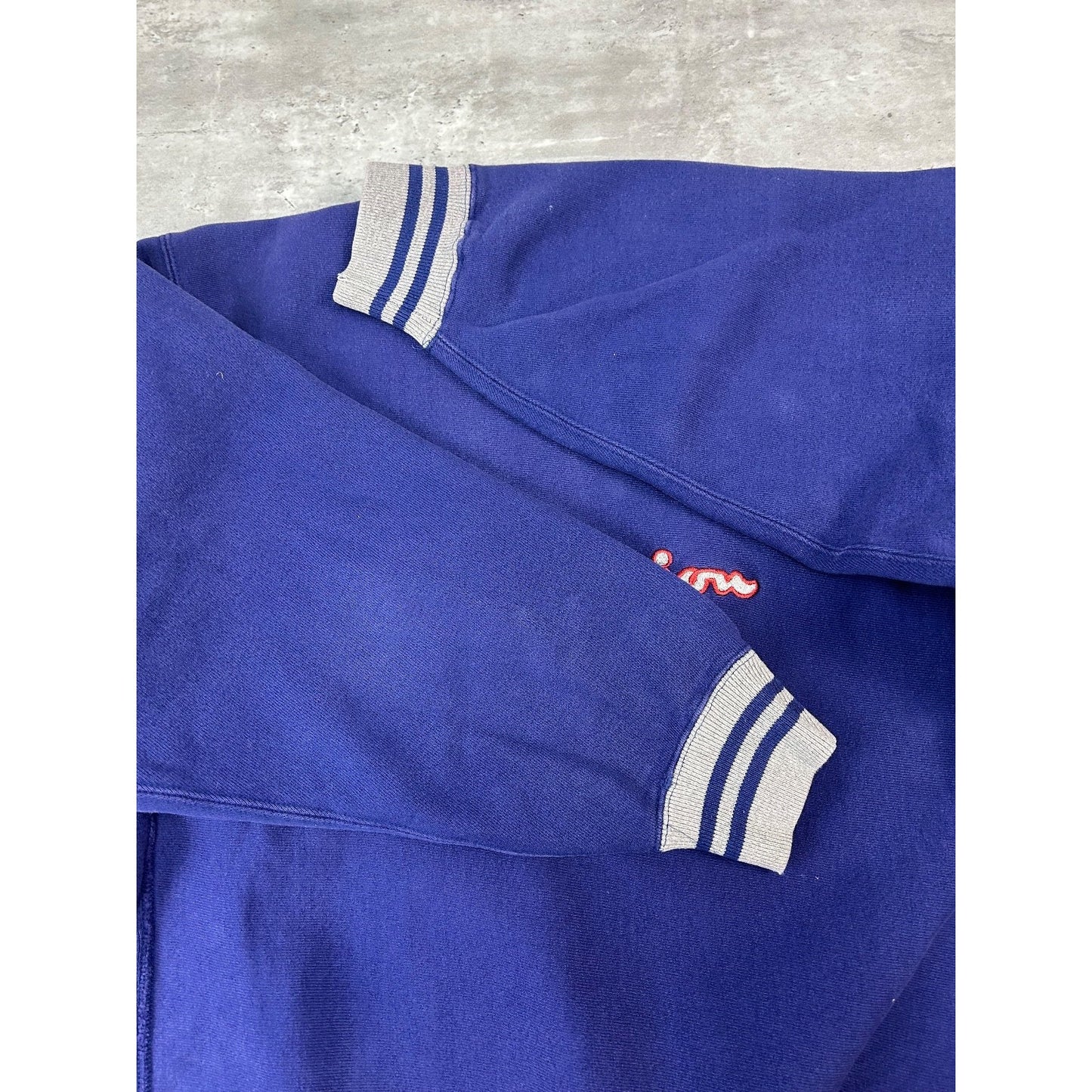 Vintage 90s Champion Embroidered Spellout Reverse Weave Sweatshirt Size Large