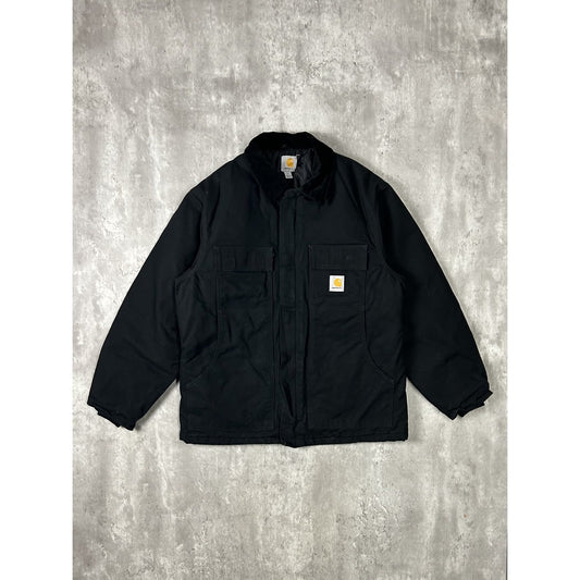 Vintage Carhartt Insulated Canvas Workwear Arctic Jacket Size Large