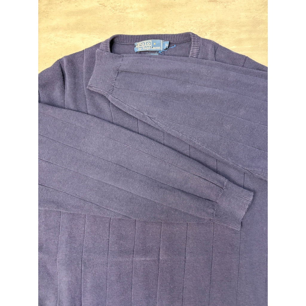 Vintage Polo Ralph Lauren Embroidered Pony Pullover Knit Sweater Size XL