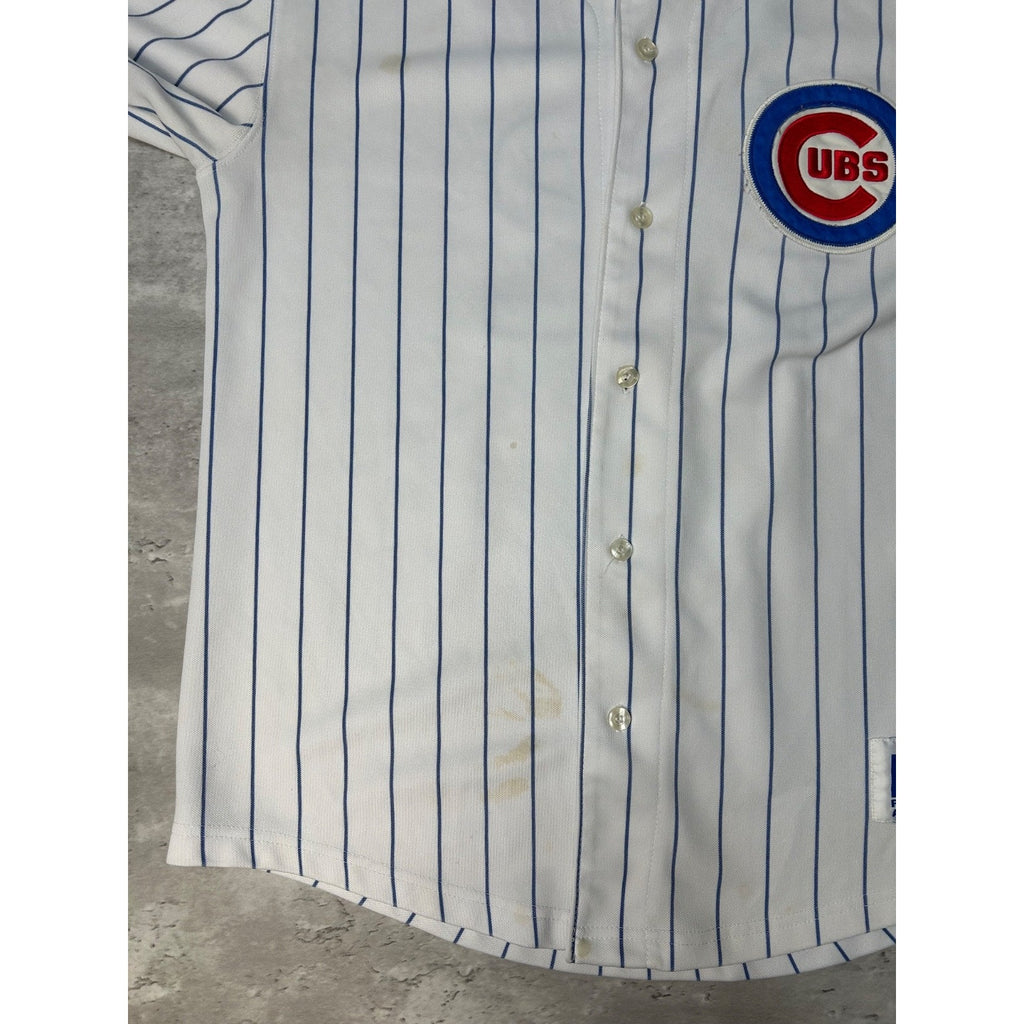 Vintage Mark Prior #22 Chicago Cubs MLB Stitched Pinstripe Jersey Size YOUTH M