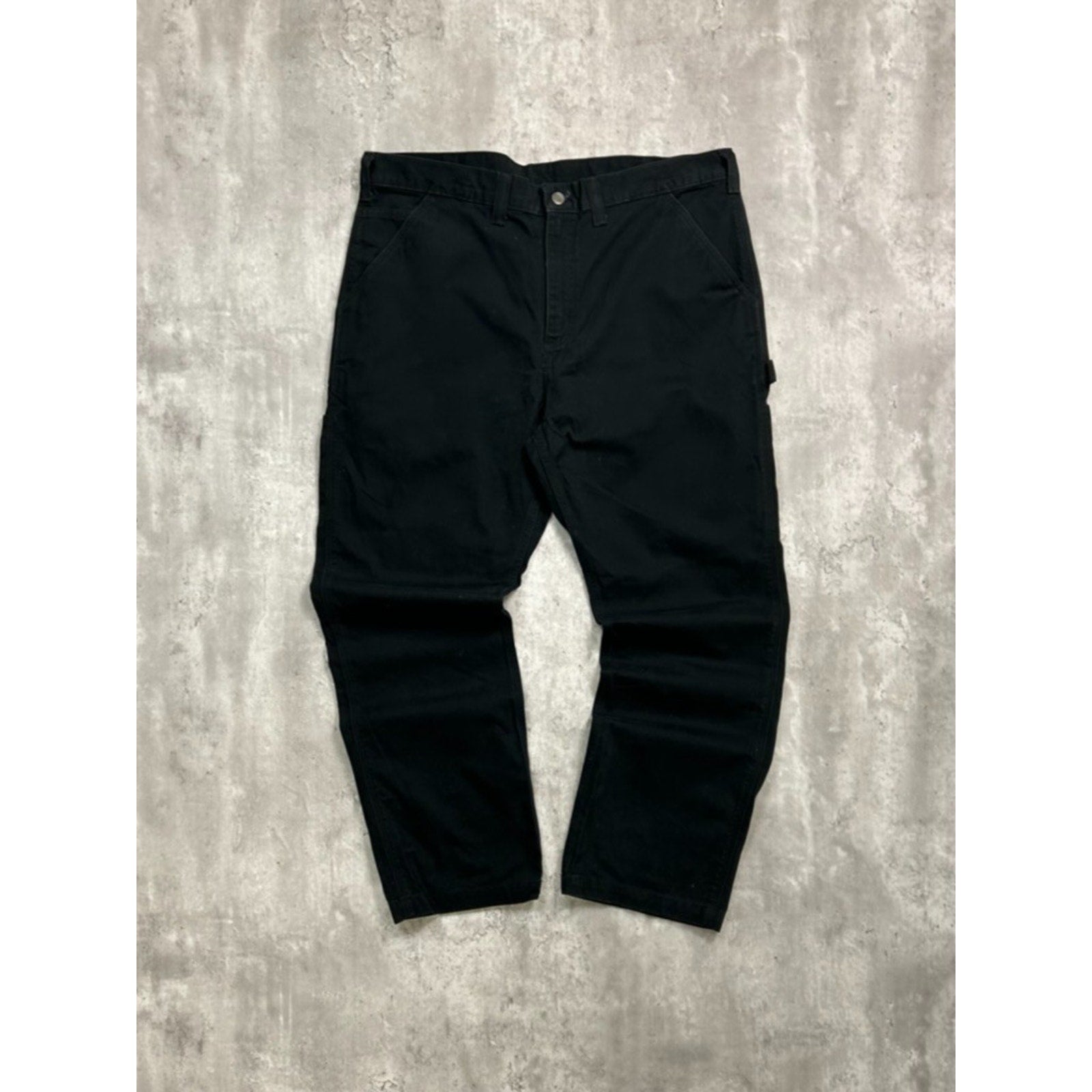 Vintage Carhartt Canvas Workwear Black Carpenter Pants Size 40
