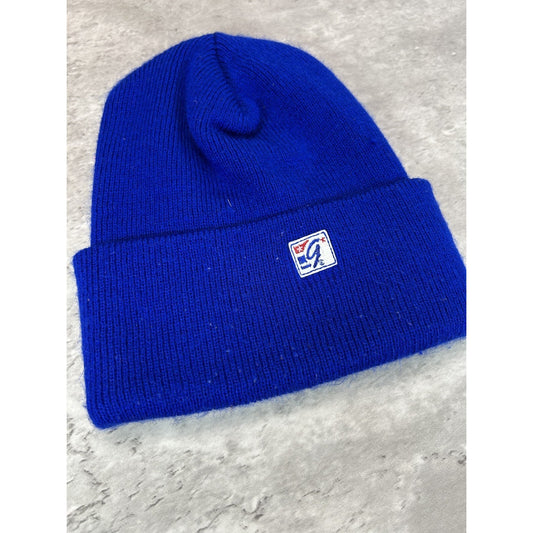 Vintage 90s Buffalo Bills NFL Embroidered Logo Football Beanie Hat OSFA Blue