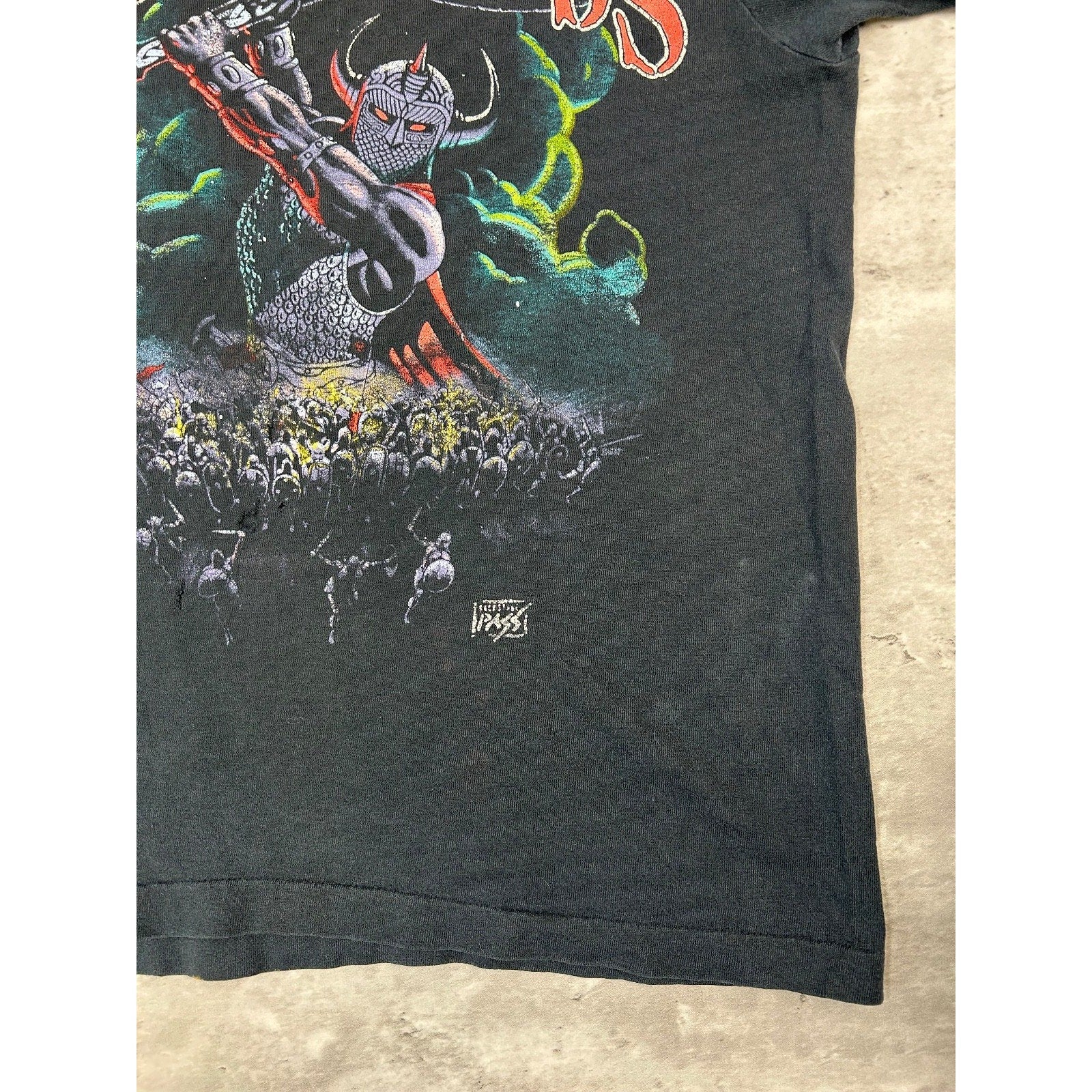 Vintage 90s Led Zeppelin Hammer Of The Gods Rock Music Band T-Shirt Size Medium