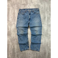 Vintage Levis 505 Red Tab Straight Leg Regular Fit Light Wash Denim Pants Sz 37