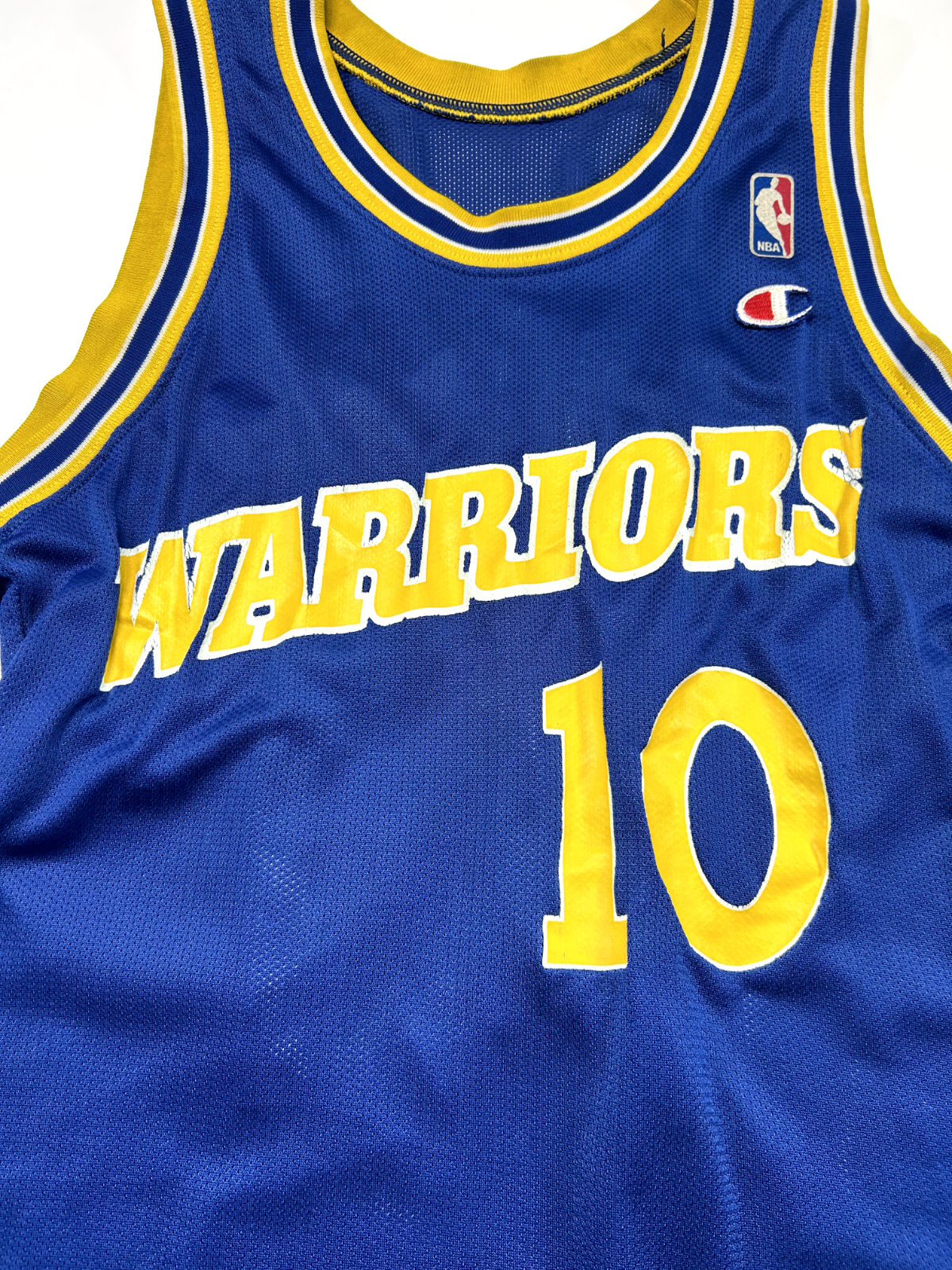 Vintage 90s Tim Hardaway #10 Golden State Warriors NBA Champion Jersey Sz Small