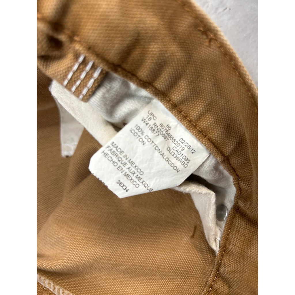 Dickies Canvas Workwear Carpenter Pants Size 39 Beige