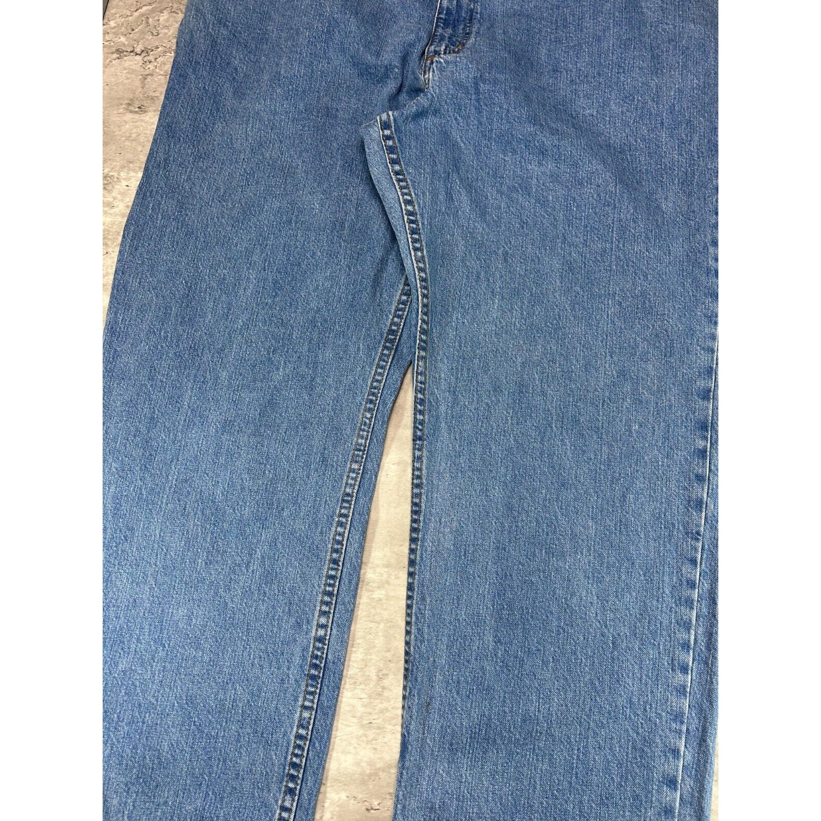 Carhartt Relaxed Fit Medium Wash Denim Workwear Pants Size 42 Blue