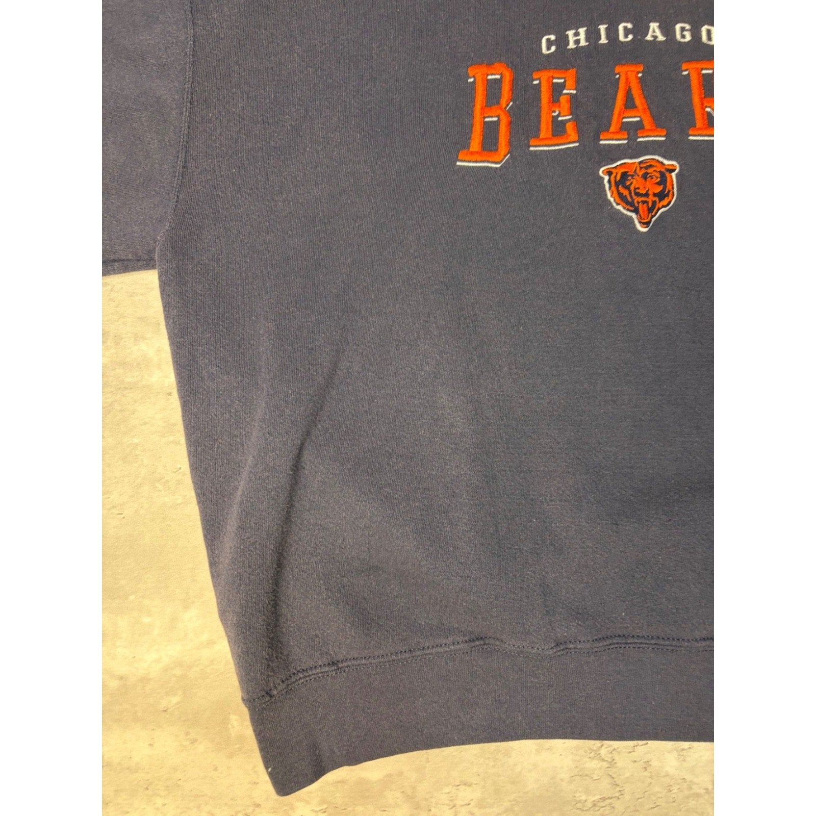 Vintage 90s Chicago Bears NFL Embroidered Logo Spellout Sweatshirt Size XL