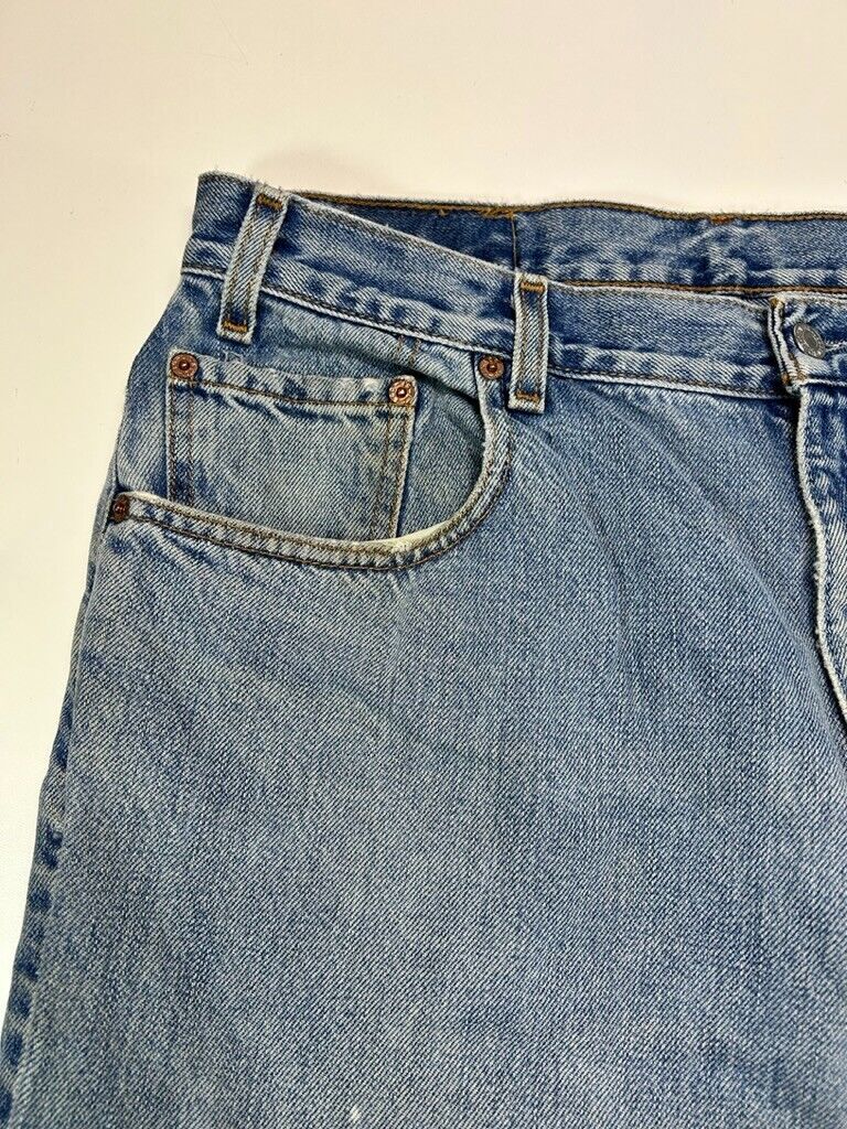 Vintage 90s Levis 560 Loose Fit Light Wash Denim Pants Size 34