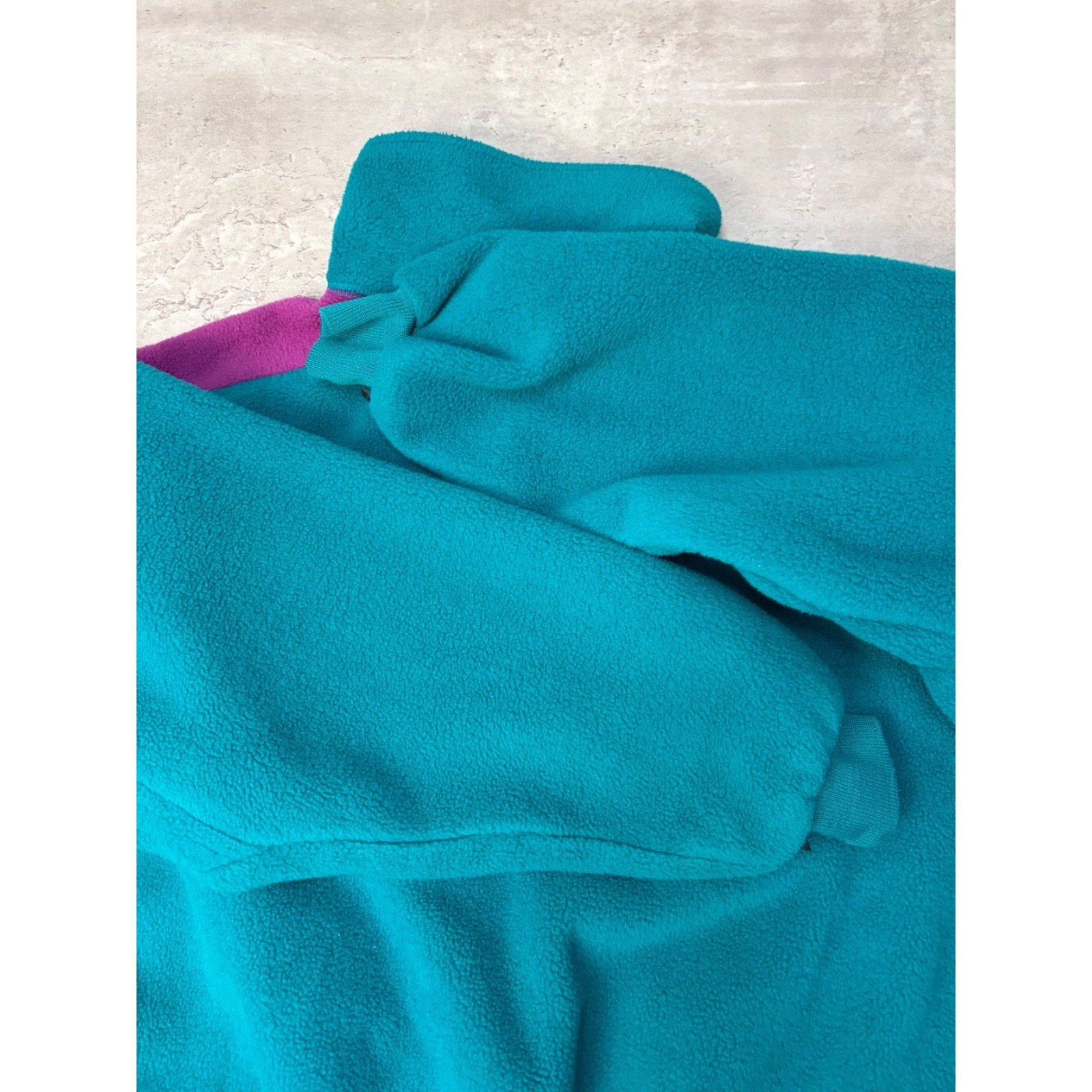 Vintage Womens Columbia Two Tone Full Zip Fleece Sweatshirt Size XL