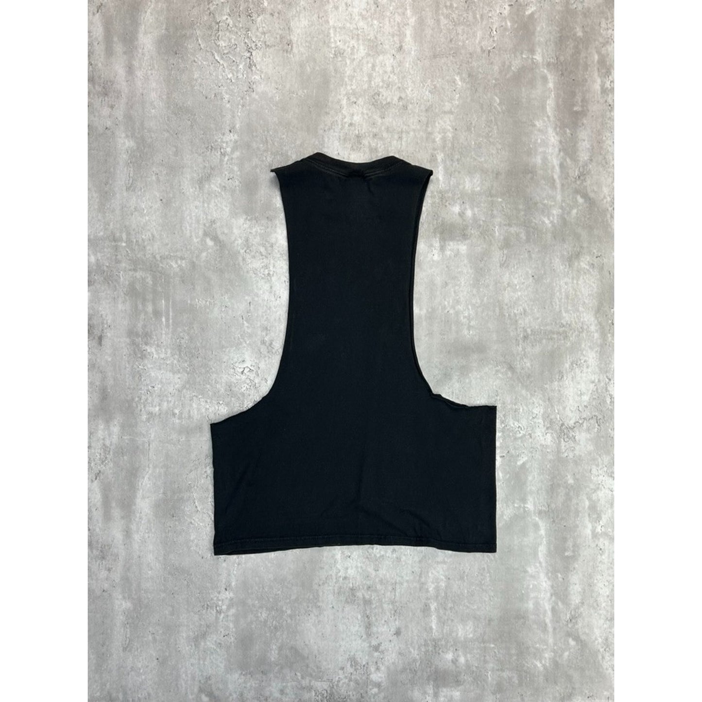 Vintage 90s Bettie Page Devil Girl Graphic Sleeveless Cut Off T-Shirt Sz Medium