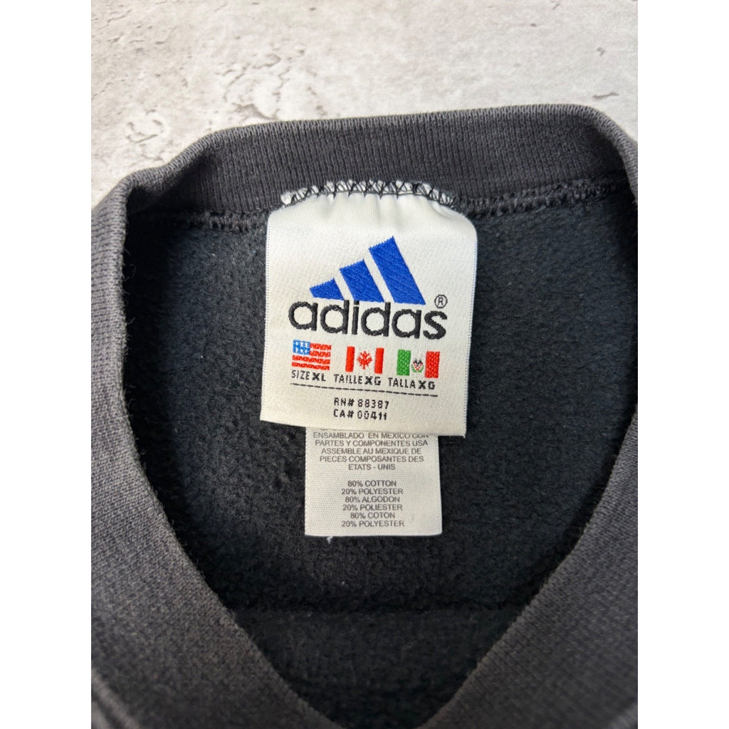 Vintage Adidas Embroidered Logo Spellout Sweatshirt Size XL