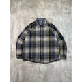 Carhartt Plaid Print Single Pocket Long Sleeve Workwear Button Up Shirt Size 2XL