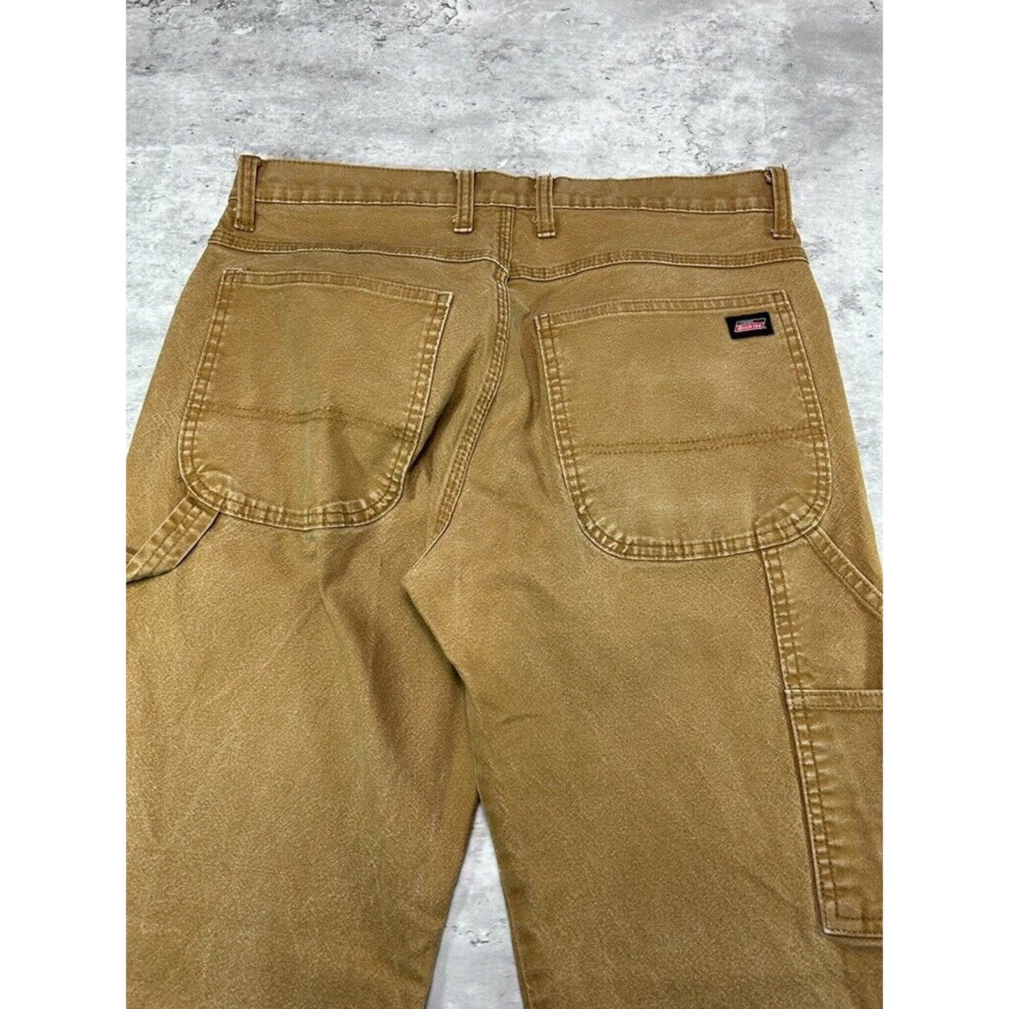 Dickies Canvas Workwear Carpenter Pants Size 33 Brown