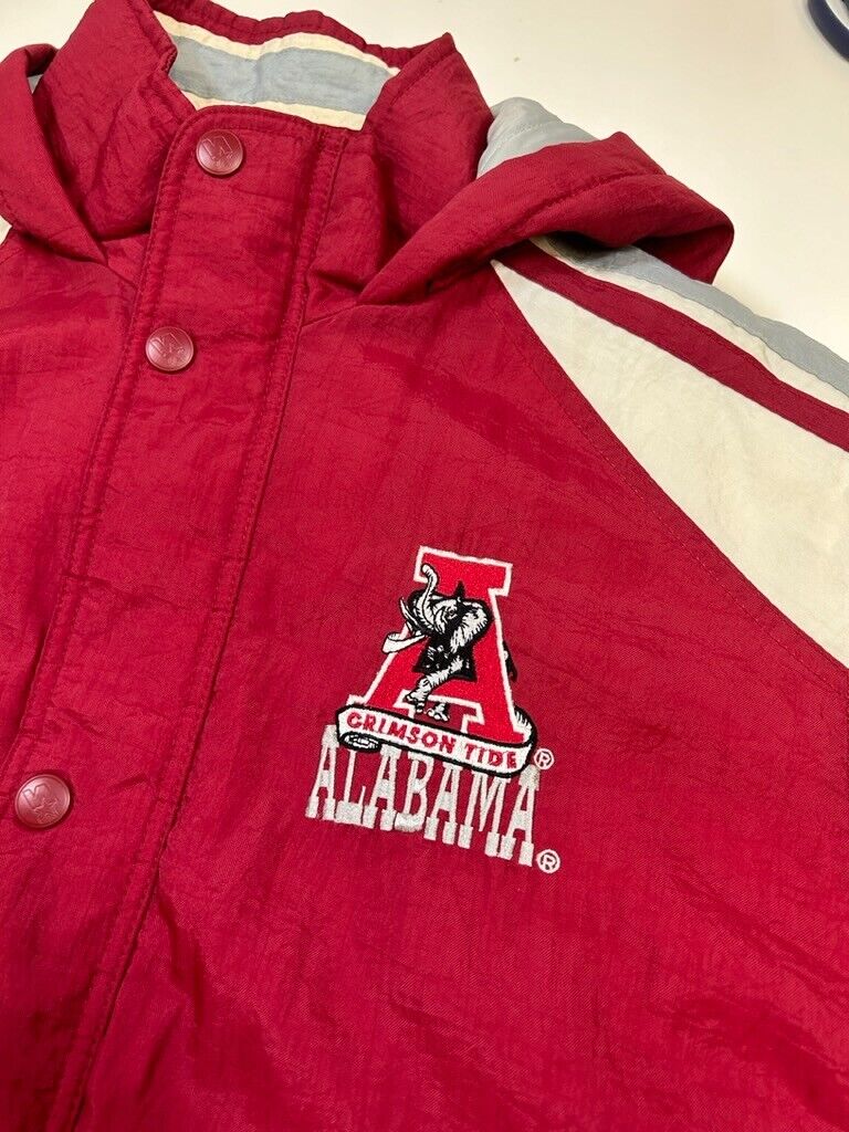 Vintage 90s Alabama Crimson Tide Insulated Starter Jacket Size Youth Large