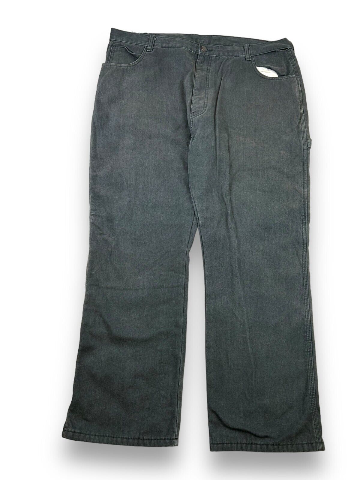 Dickies Fleece Lined Canvas Workwear Carpenter Pants Size 41 Black