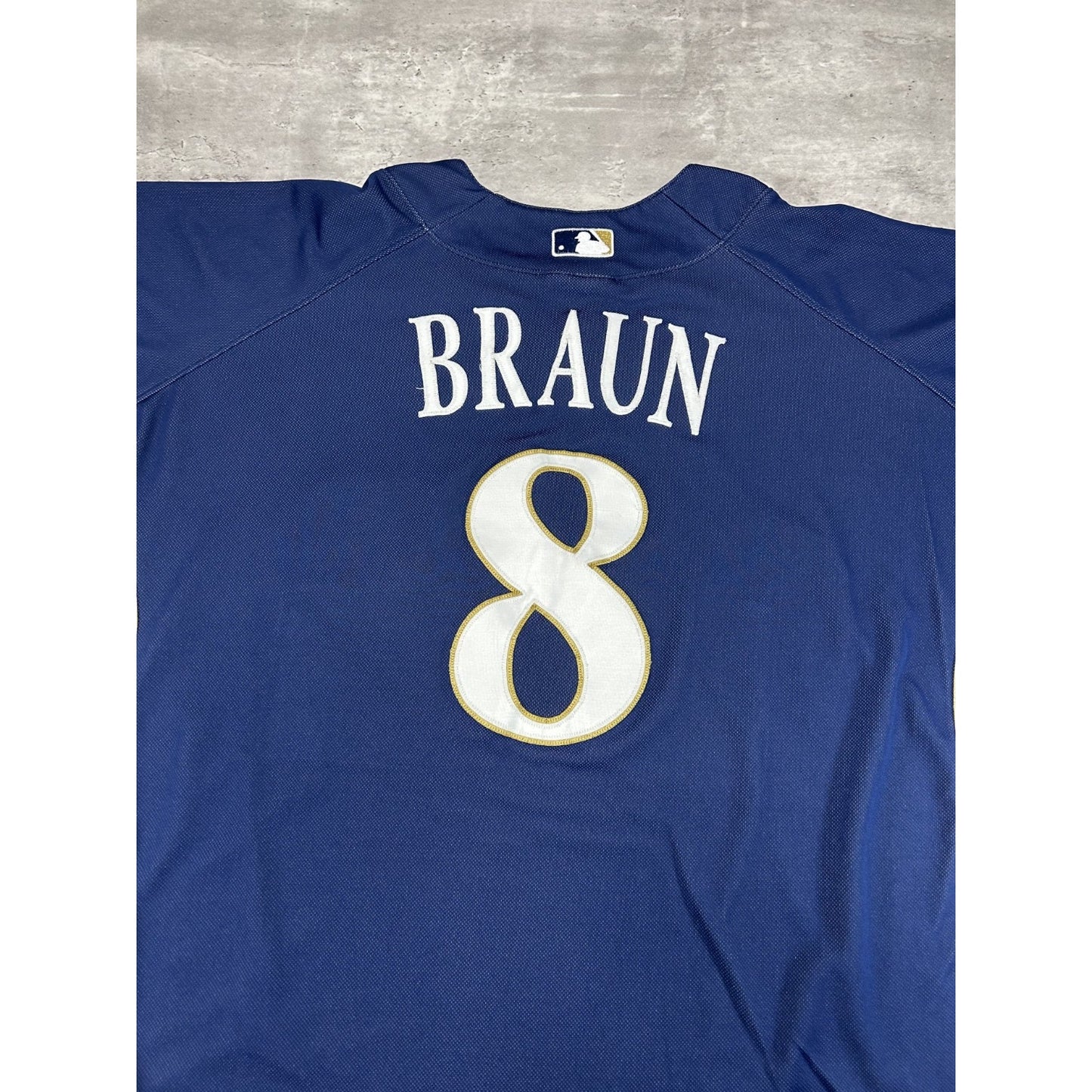 Vintage Ryan Braun #8 Milwaukee Brewers MLB Baseball Jersey Size 2XL