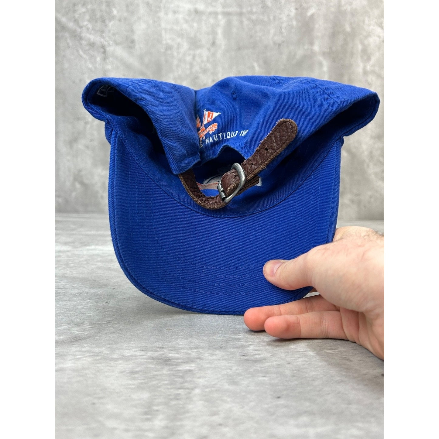 Vintage Polo Ralph Lauren Institute Nautique Embroidered Crest Stapback Hat OSFA