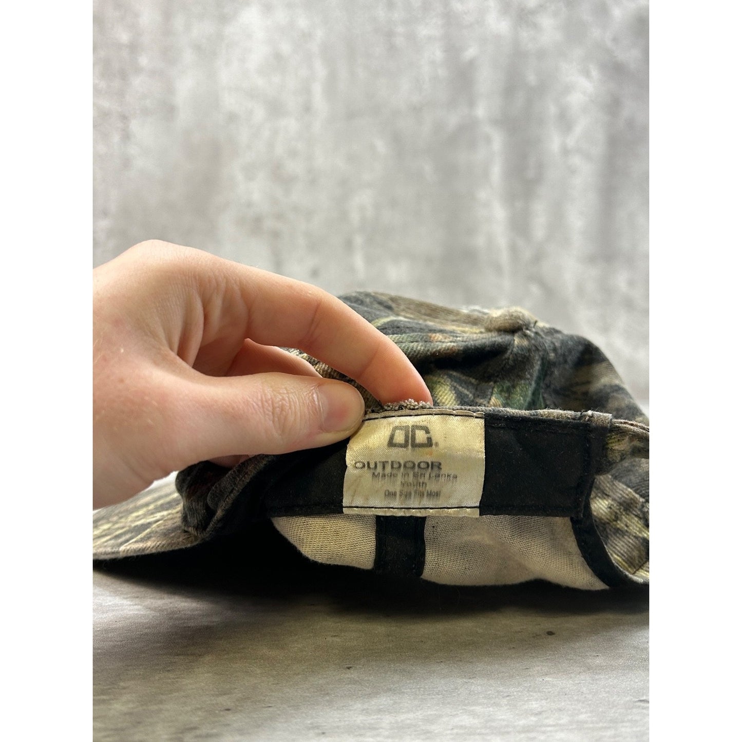 Vintage 90s Remington Tree Camo Embroidered Hunting Strapback Hat OSFA