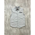 Vintage Harley Davidson Embroidered Sleeveless Button Up Shirt Size Medium