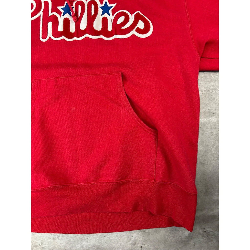 Vintage Philadelphia Phillies MLB Embroidered Hooded Sweatshirt Size XL