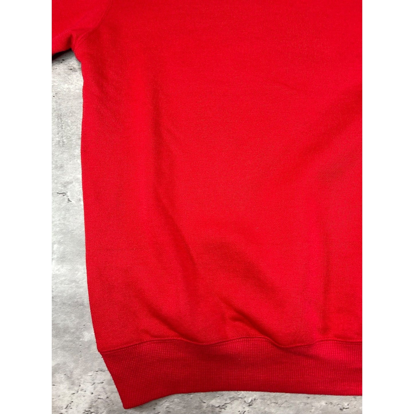 Vintage Stussy City Skyline Spellout Graphic Sweatshirt Size 2XL Red