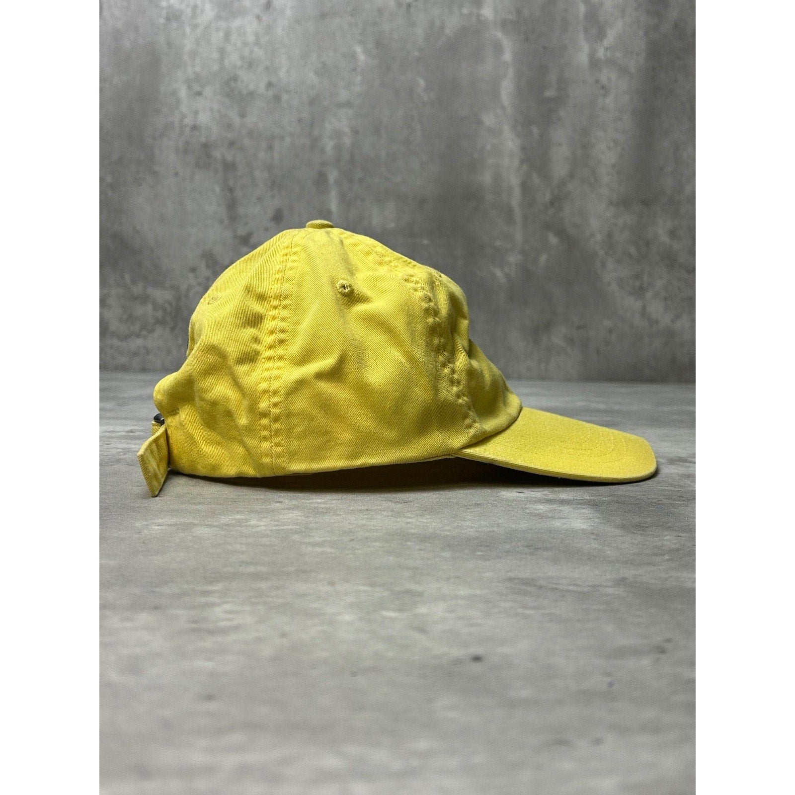 Vintage Polo Ralph Lauren Embroidered Pony Yellow Strapback Hat OSFA