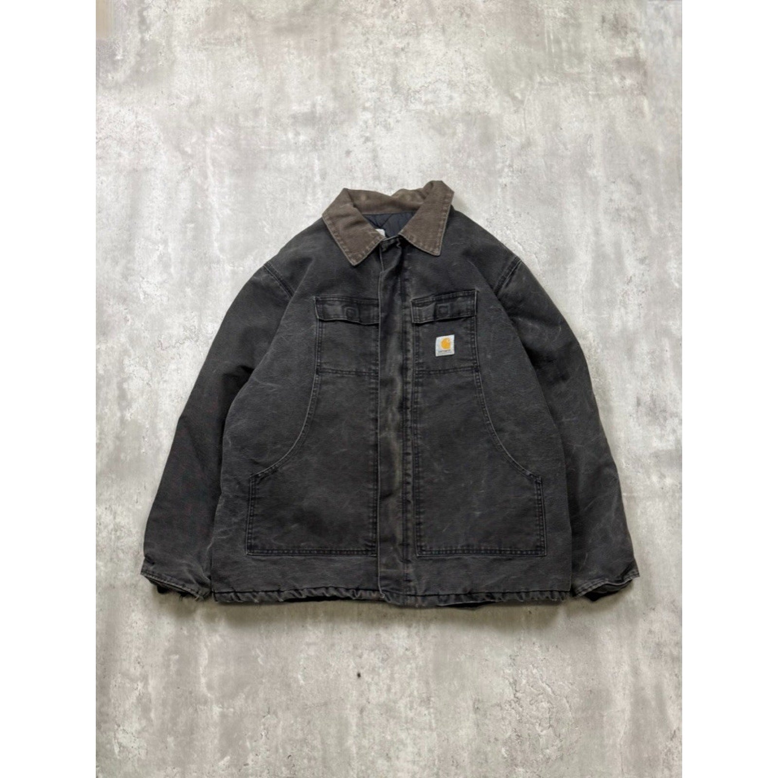 Vintage Carhartt Canvas Workwear Insulated Arctic Jacket Size 2XL