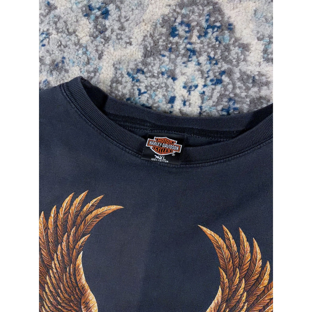 Vintage 1995 Harley Davidson Eagle Graphic Sleeveless T-Shirt Size 2XL