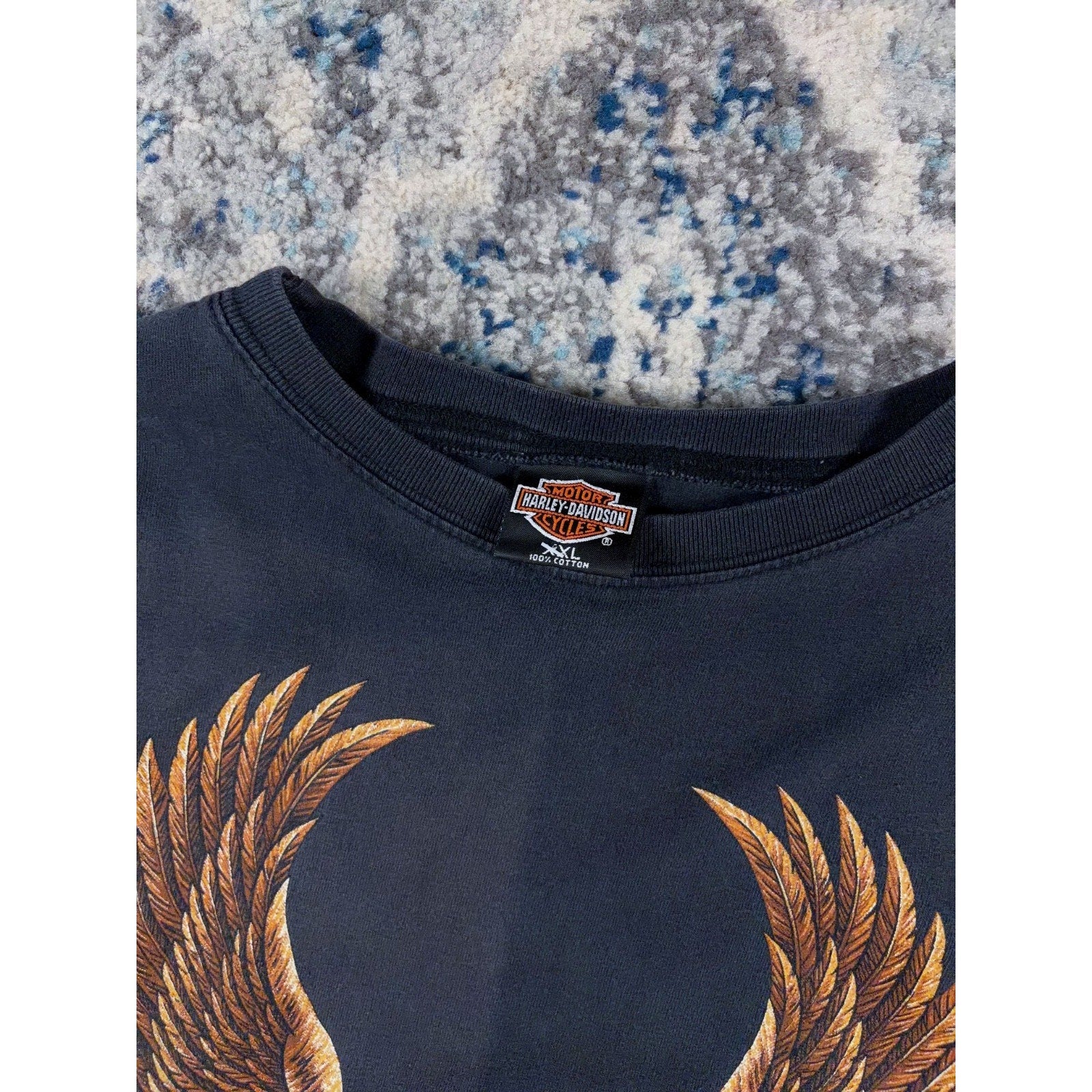 Vintage 1995 Harley Davidson Eagle Graphic Sleeveless T-Shirt Size 2XL