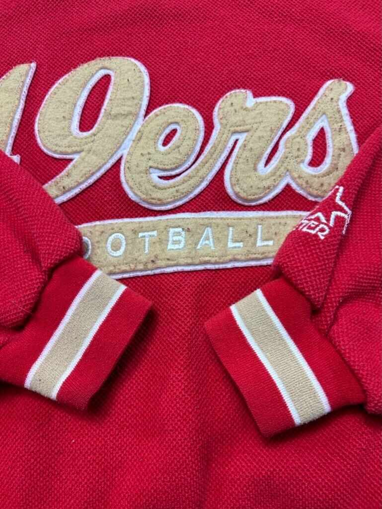 Vintage 90s San Fransisco 49ers NFL Starter Script Spellout Sweatshirt Size XL