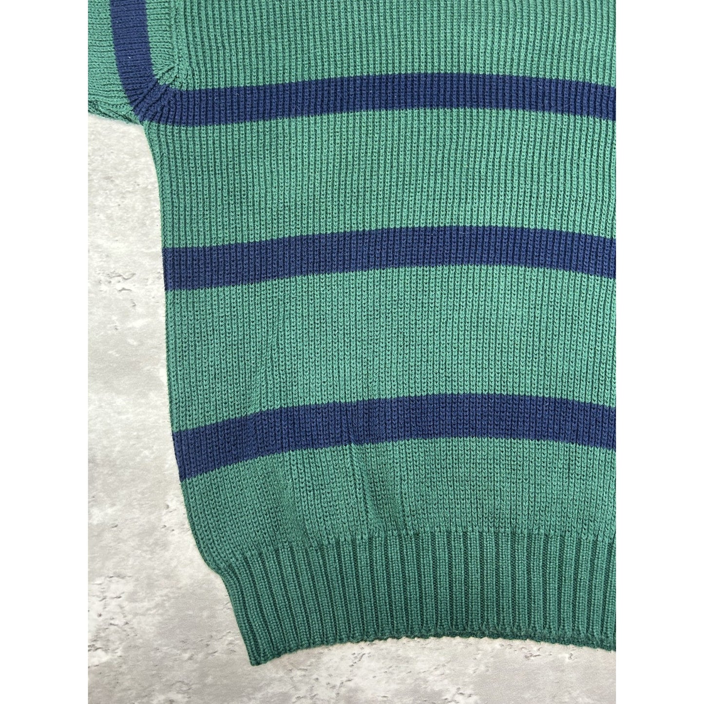 Vintage 90s Eddie Bauer Striped Pullover Ribbed Knit Sweater Size Large