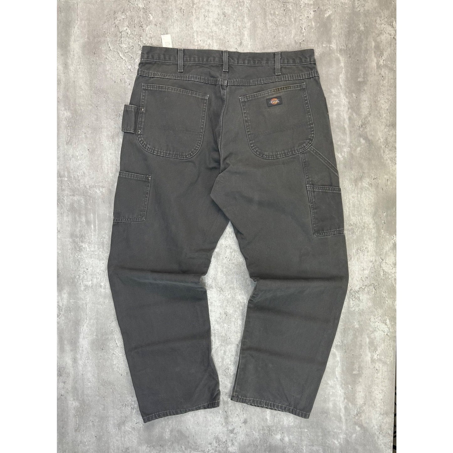 Dickies Canvas Workwear Carpenter Pants Size 39 Gray