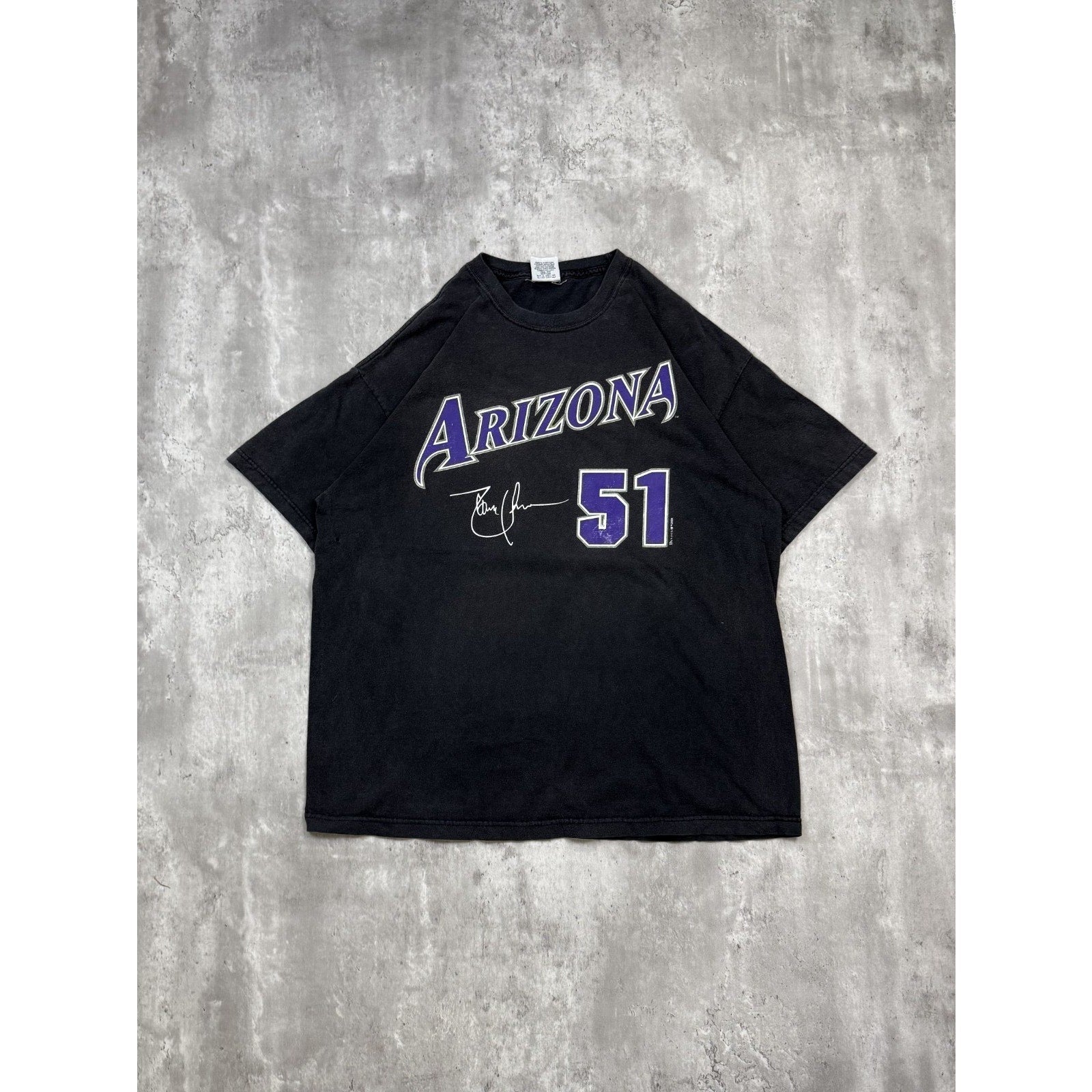 Vintage 90s Randy Johnson #51 Arizona Diamondbacks MLB Jersey T-Shirt Size XL